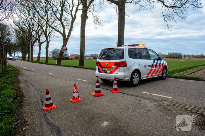 Motorrijder gewond na eenzijdig ongeval op dijk