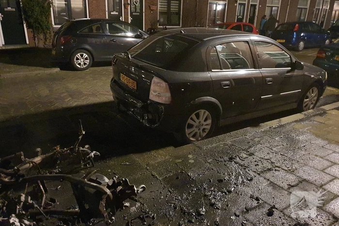 Scooter verwoest door brand