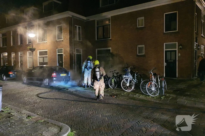 Scooter verwoest door brand