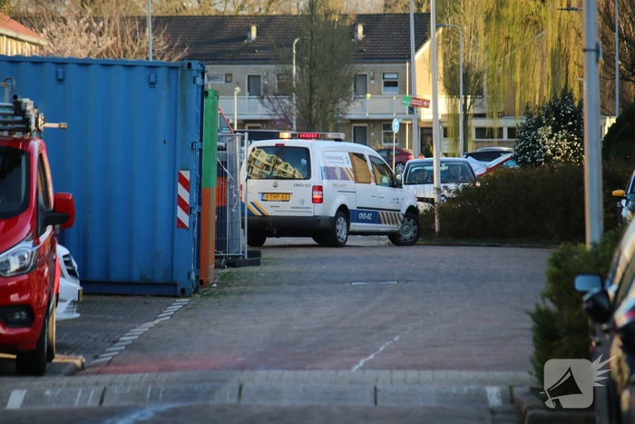 Straat besmeurd met olie