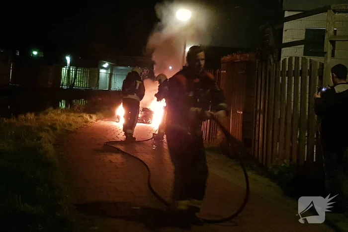 Scooter gaat in vlammen op