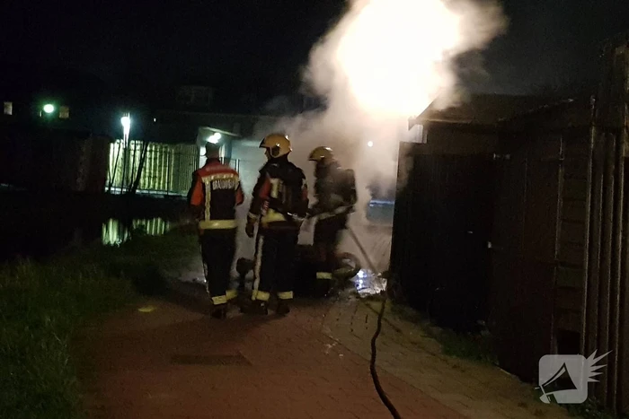 Scooter gaat in vlammen op