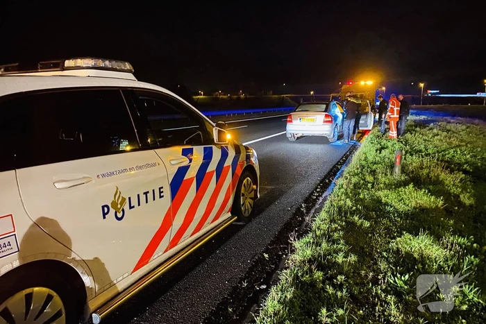 Dronken bestuurder valt in slaap op achterbank