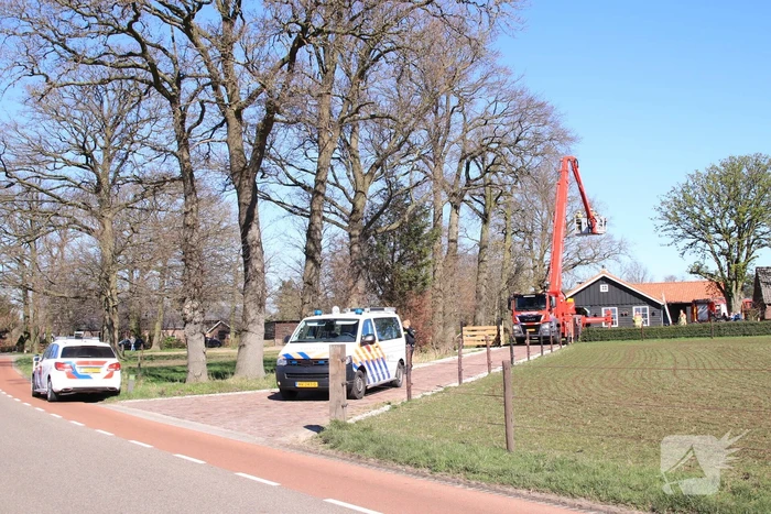 Brand in schoorsteen snel onder controle