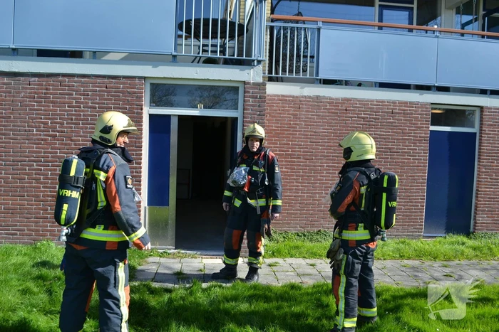 Gaslucht in kelderruimte flatwoning