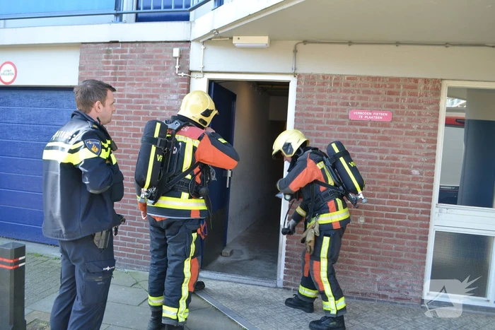 Gaslucht in kelderruimte flatwoning