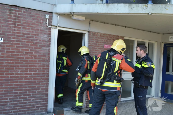 Gaslucht in kelderruimte flatwoning