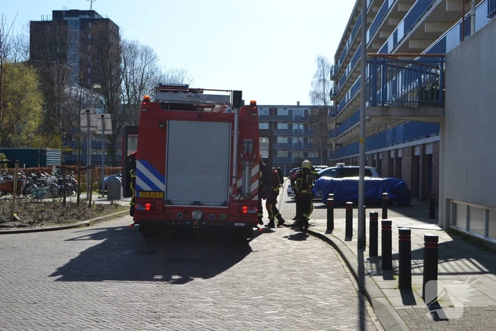 Gaslucht in kelderruimte flatwoning