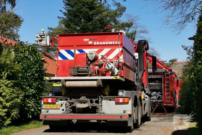 Veel rook bij brand op vakantiepark