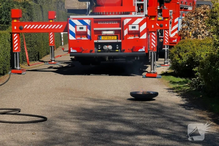 Veel rook bij brand op vakantiepark