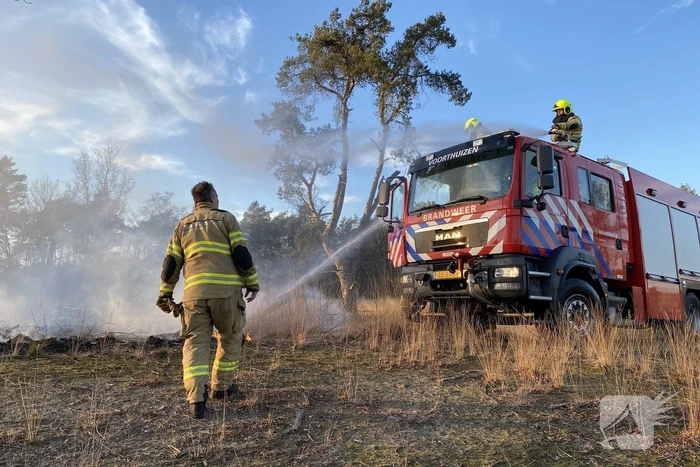 Brand op natuurterrein