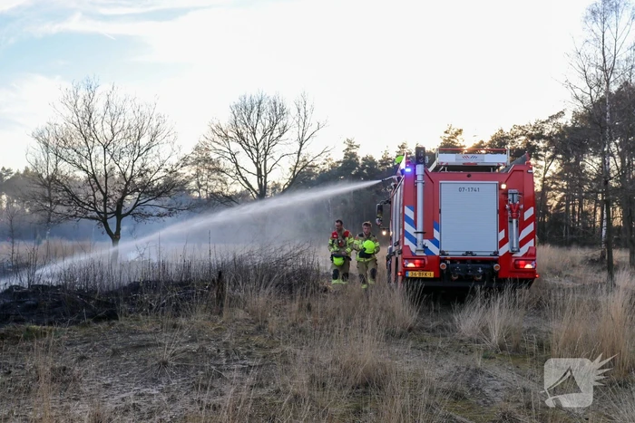 Brand op natuurterrein