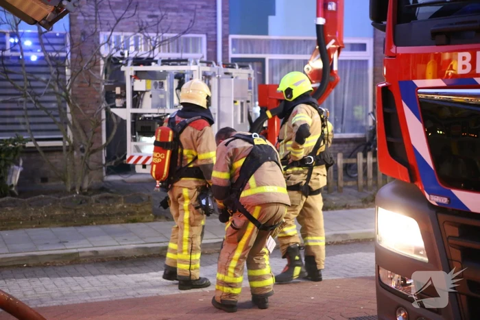 Brand op zolder van woning