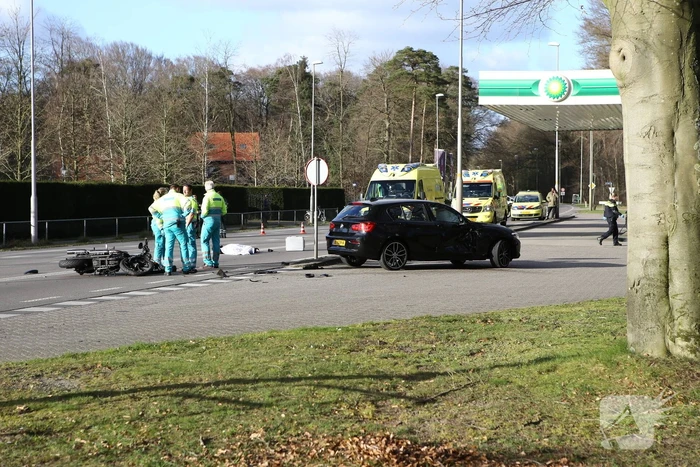 Motorrijder overleden na ongeval met een auto