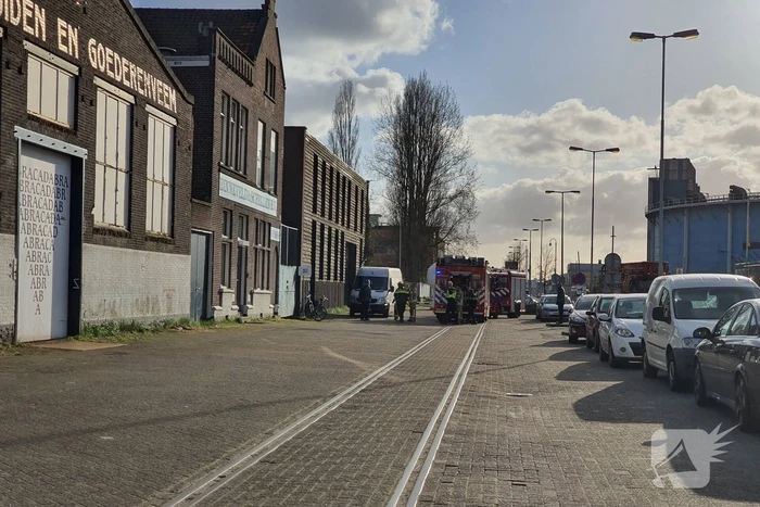 Brand in bedrijfspand