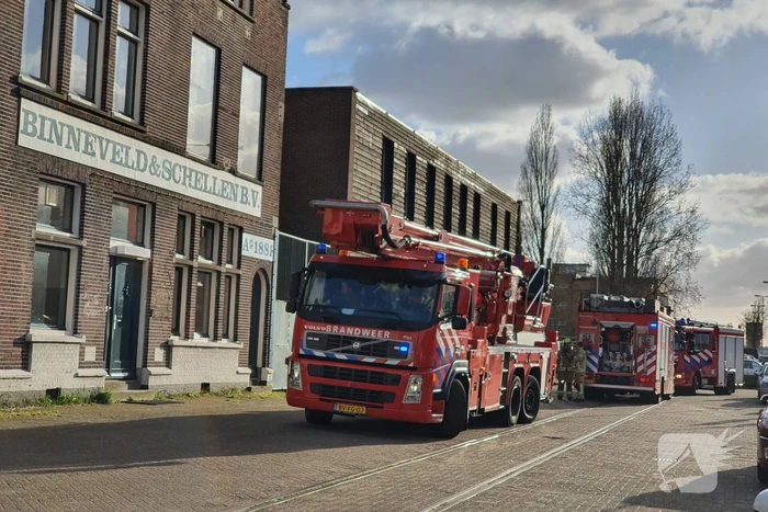 Brand in bedrijfspand