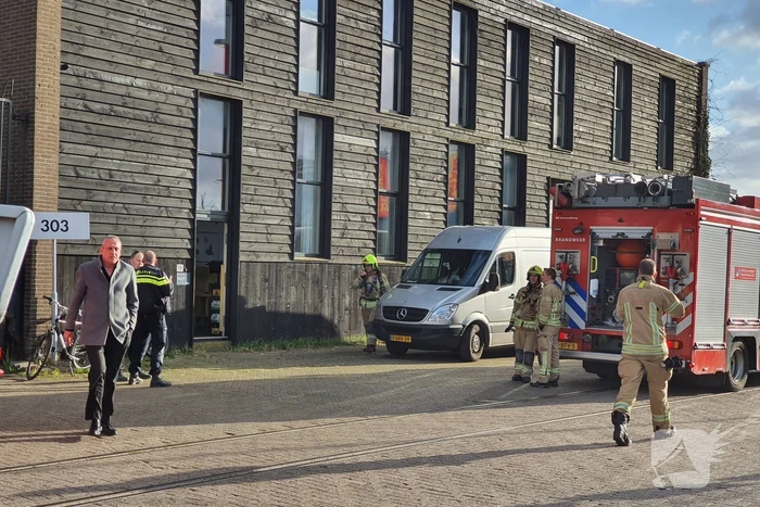Brand in bedrijfspand