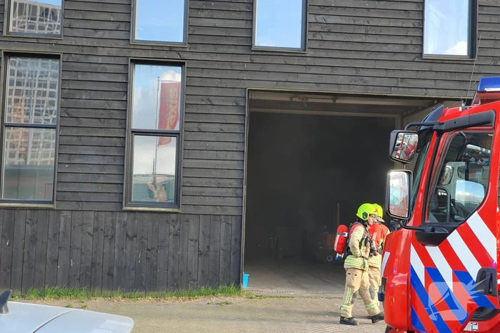 Brand in bedrijfspand