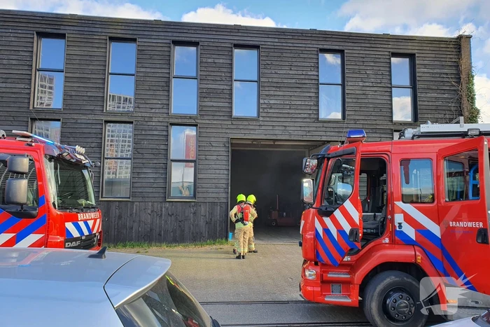 Brand in bedrijfspand