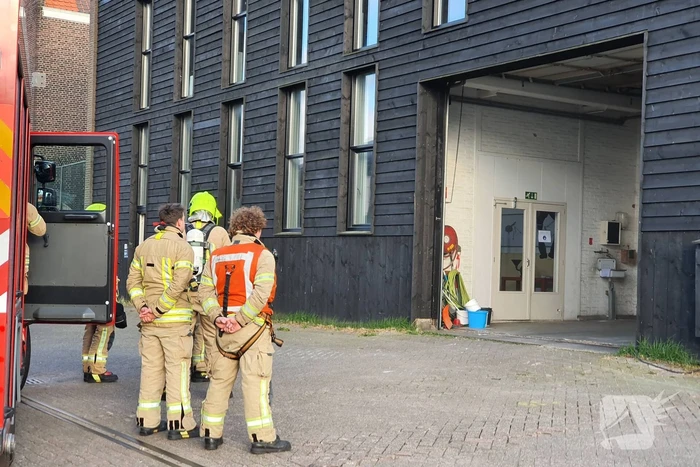 Brand in bedrijfspand