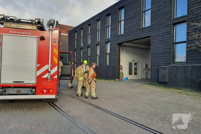 Brand in bedrijfspand