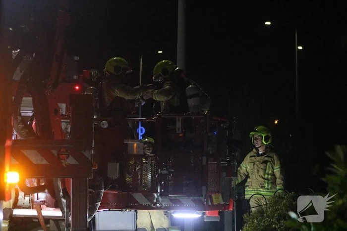 Vonkenregen bij schoorsteenbrand