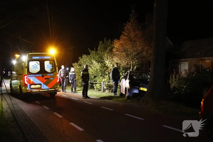 Bestuurder gewond na botsing met boom