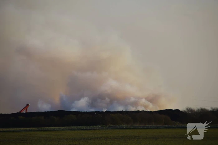 Flinke rookontwikkeling bij brand in composthoop
