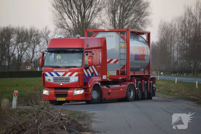 Flinke rookontwikkeling bij brand in composthoop