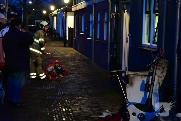 Droger in woning vat vlam
