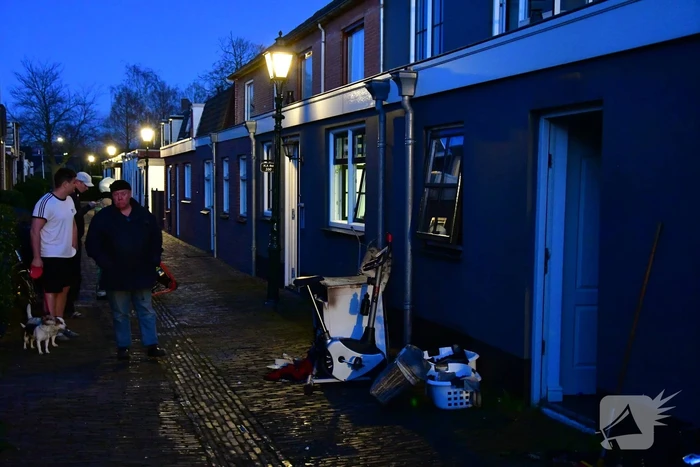 Droger in woning vat vlam