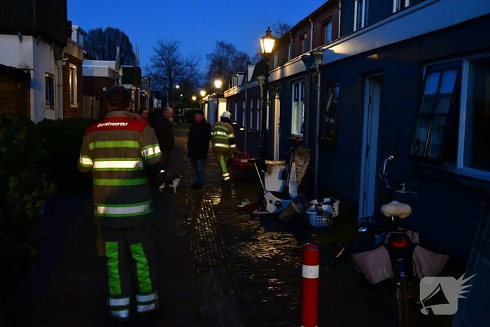 Droger in woning vat vlam