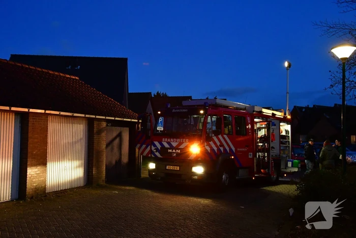 Droger in woning vat vlam