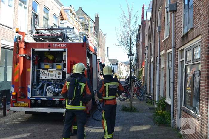 Gasleiding geraakt tijdens verbouwwerkzaamheden