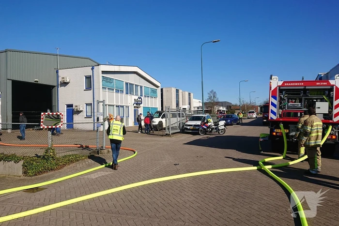 Brand in bedrijfspand Snijcon op industrieterrein Remmerden
