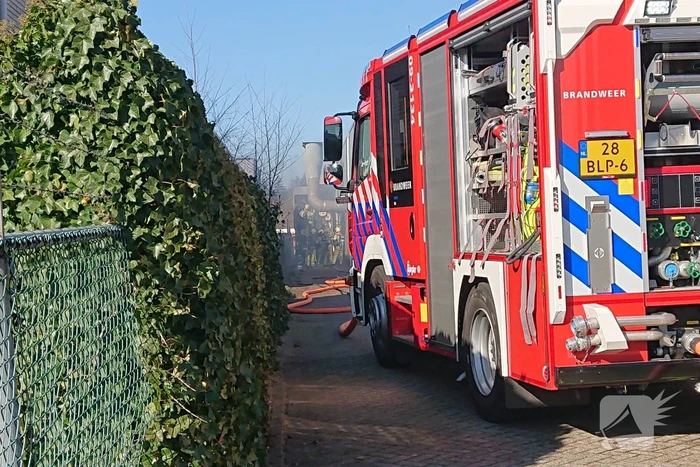 Brand in bedrijfspand Snijcon op industrieterrein Remmerden