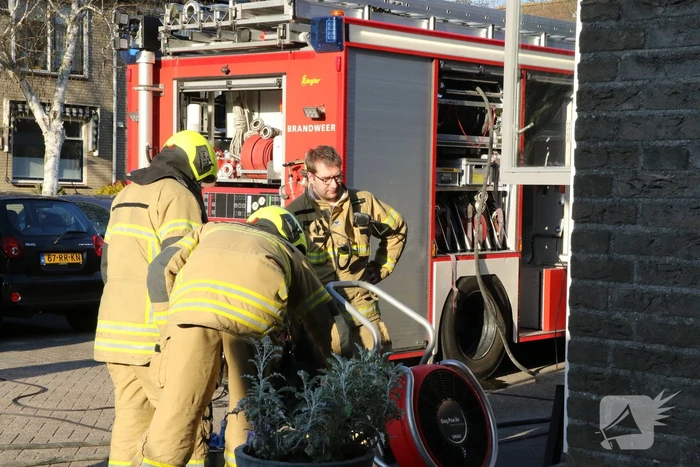 Brand in woning geblust door bewoners