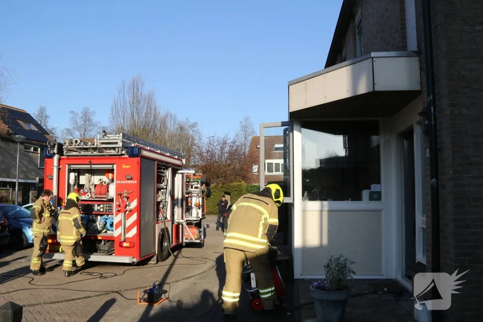 Brand in woning geblust door bewoners