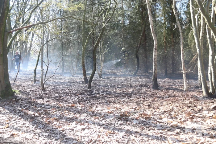 Brand in groot stuk bossage