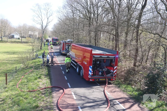 Brand in groot stuk bossage