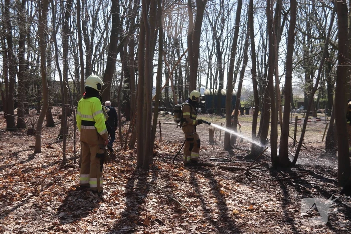 Brand in groot stuk bossage