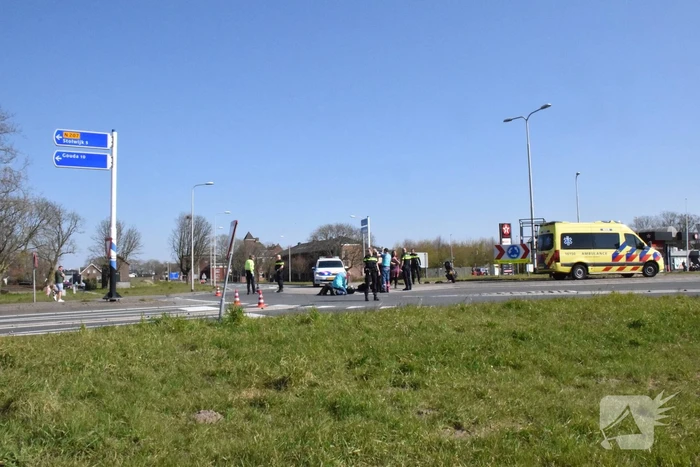 Gewonde na valpartij met motor