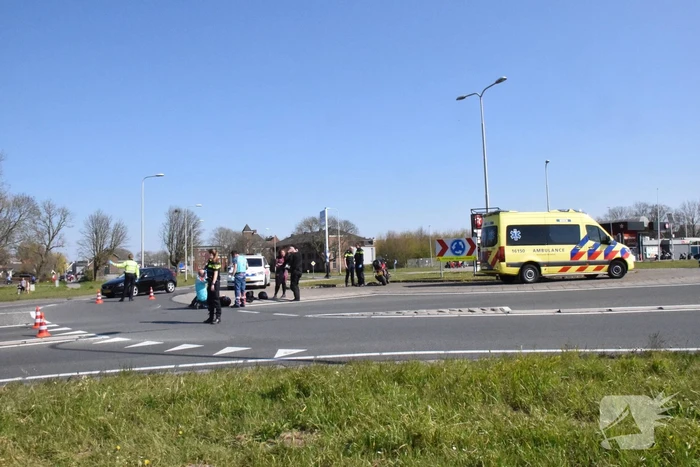 Gewonde na valpartij met motor