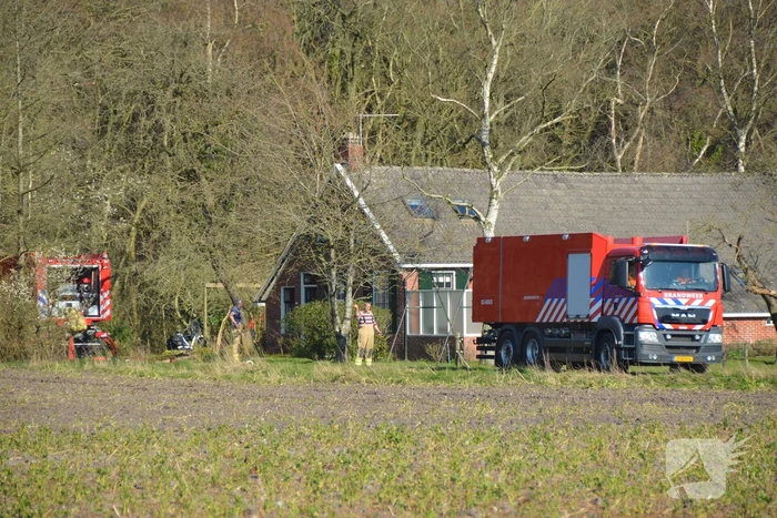 Groot stuk natuur in brand