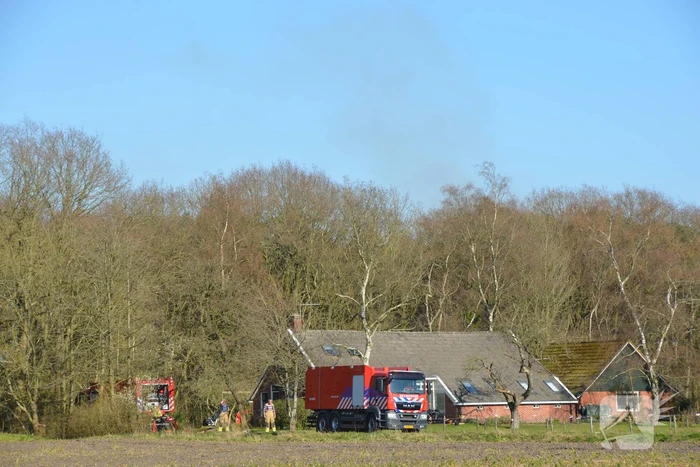 Groot stuk natuur in brand