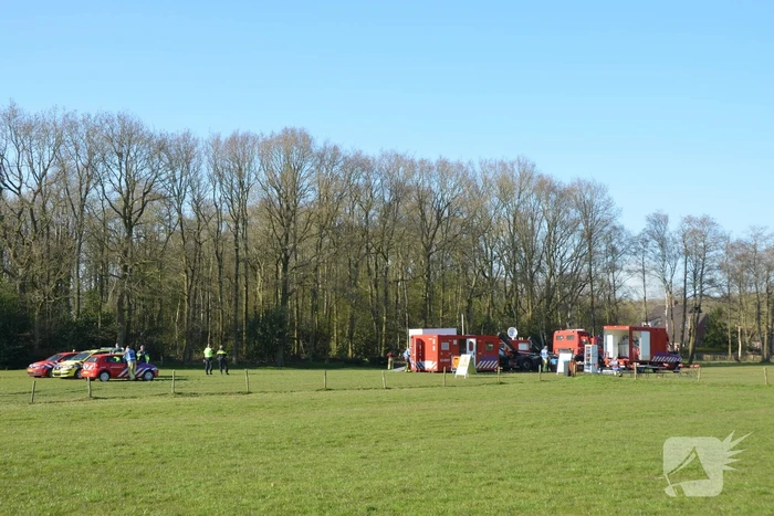 Groot stuk natuur in brand