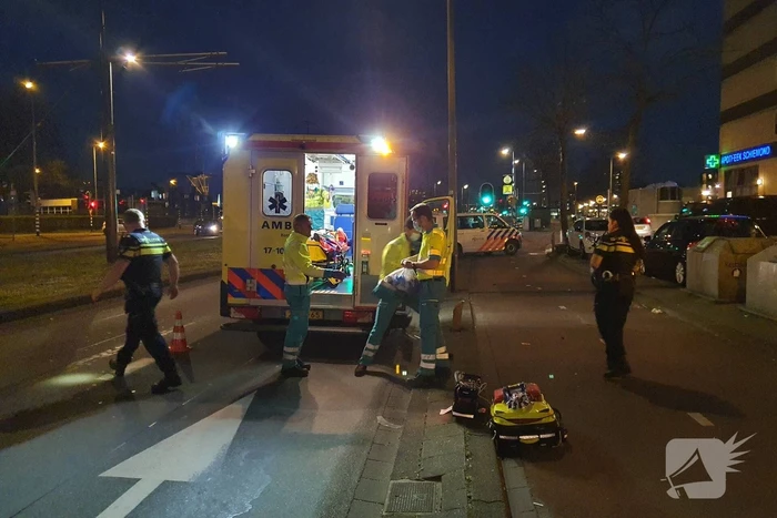 Twee gewonden na valpartij met scooter