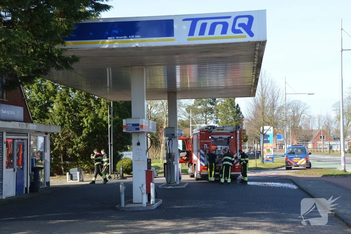 Brand naast LPG tank Tinq tankstation