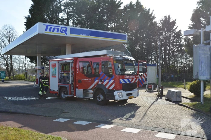 Brand naast LPG tank Tinq tankstation