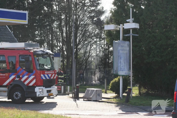 Brand naast LPG tank Tinq tankstation